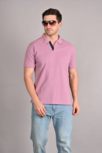 THAIFORD "Aero" Open-Collar Textured Polo