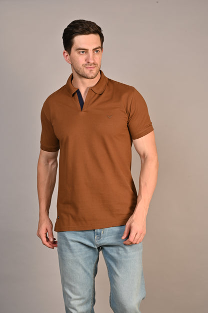 THAIFORD "Aero" Open-Collar Textured Polo