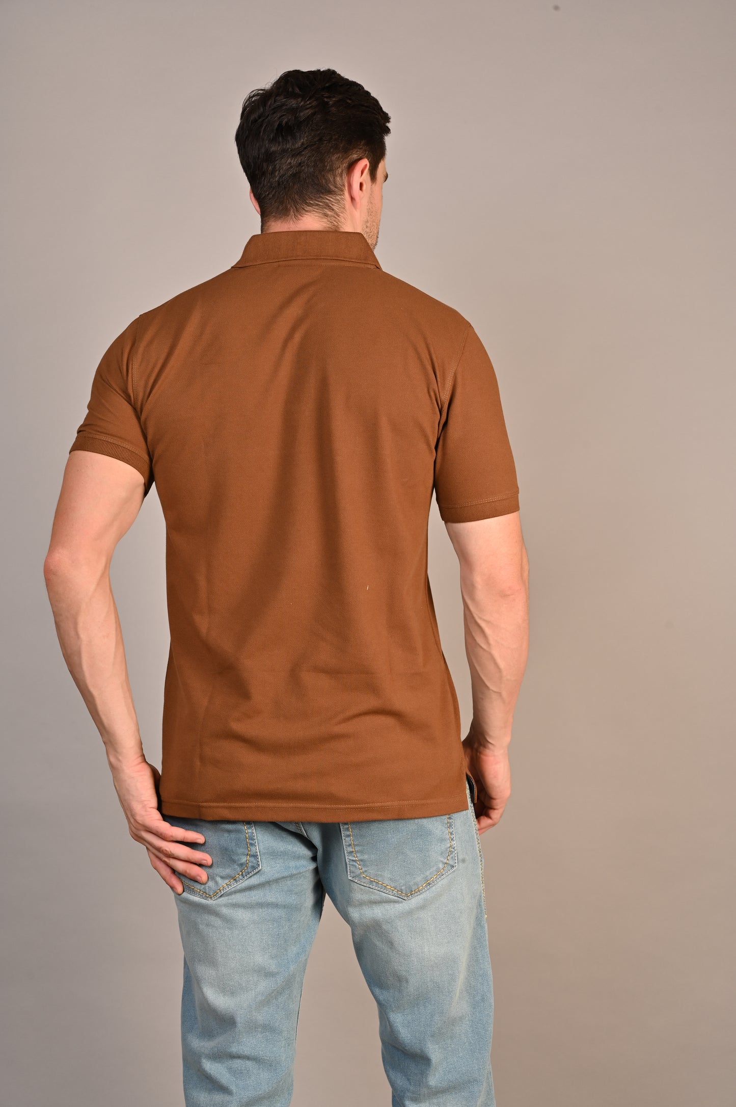 THAIFORD "Aero" Open-Collar Textured Polo