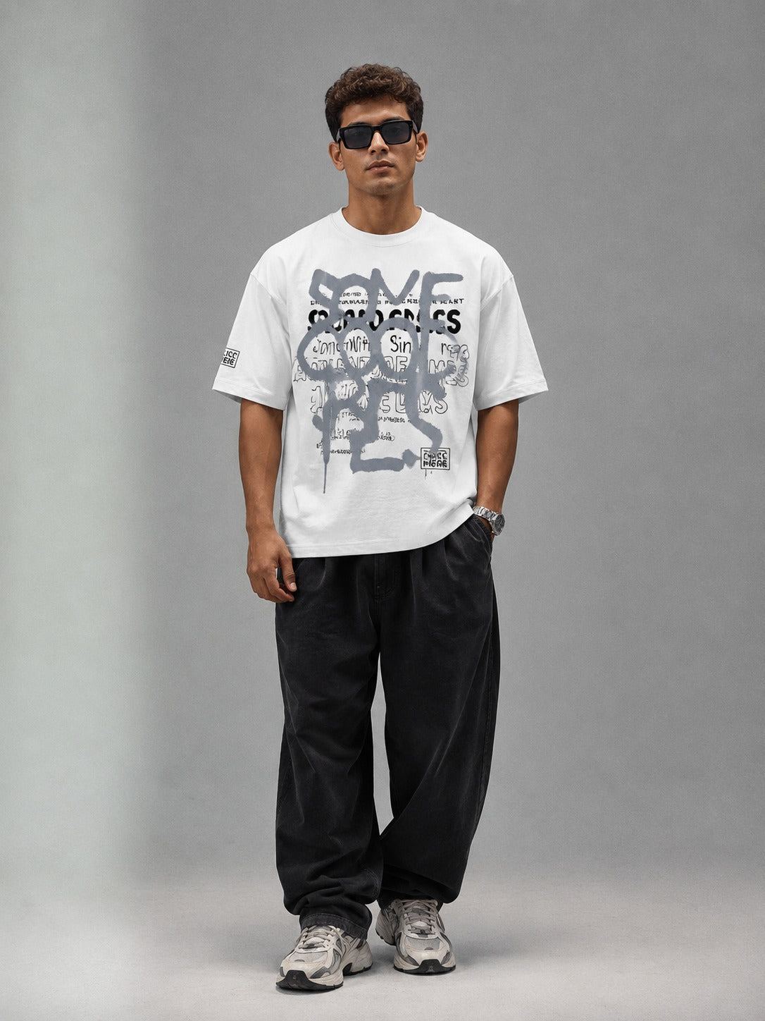 Good Vibes- Oversized Graphic Tee