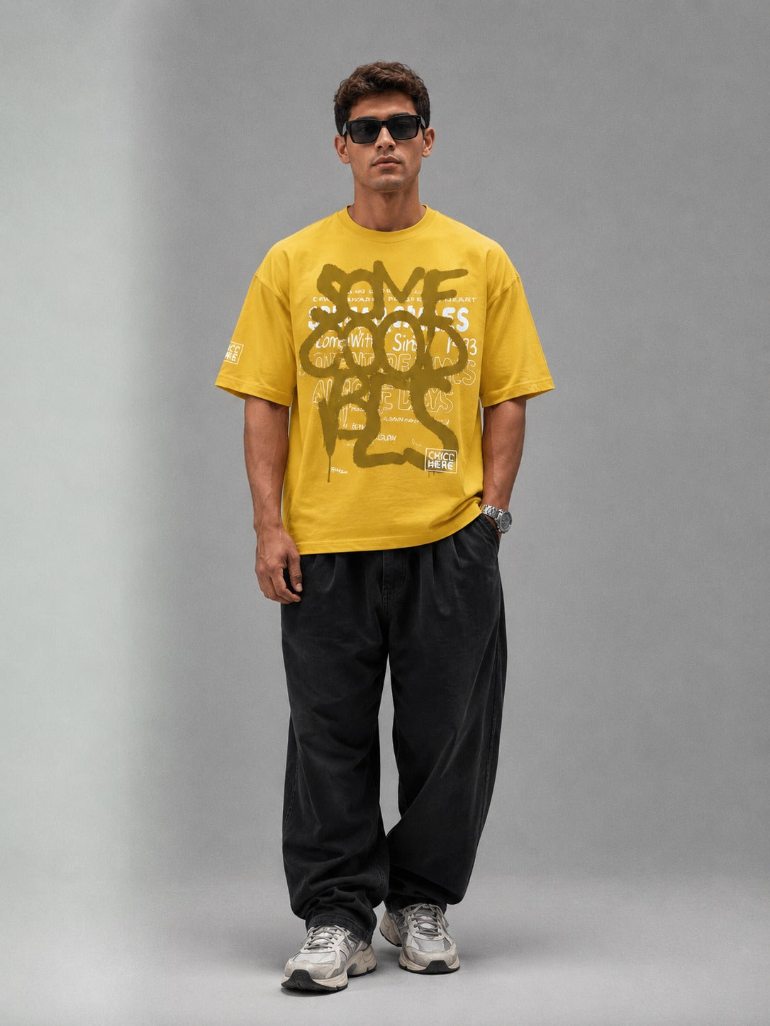 Good Vibes- Oversized Graphic Tee