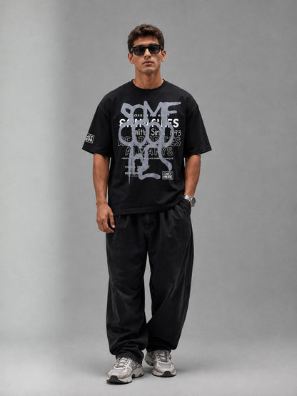 Good Vibes- Oversized Graphic Tee