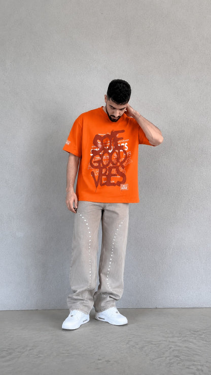 Good Vibes- Oversized Graphic Tee